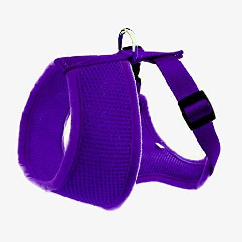Classic Dog Harness Over The Head No Pull No Choke Design Soft Padded Mesh Breathable Vest for Eco-Friendly Easy Control Walking for Large Breed Dogs (XL, Purple)