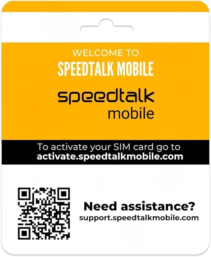 SpeedTalk Mobile GPS Tracker SIM Card Starter Kit | 3 in 1 Universal Simcard: Standard, Micro, Nano for Kids Senior Pet Car Fitness Activity 5G 4G LTE Tracking Devices | No Contract