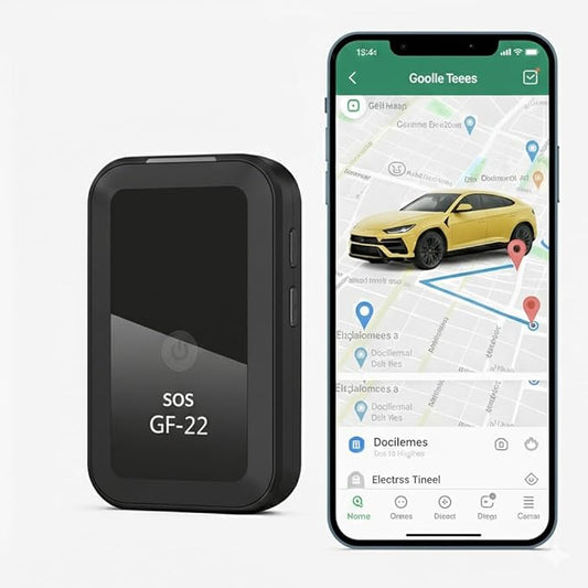 KF Premium Mini GPS Tracker for Vehicles, Pets & Luggage – Real Time Hidden Magnetic Car Tracker Device – Wireless GPS Locator with Voice Recording & Easy Setup