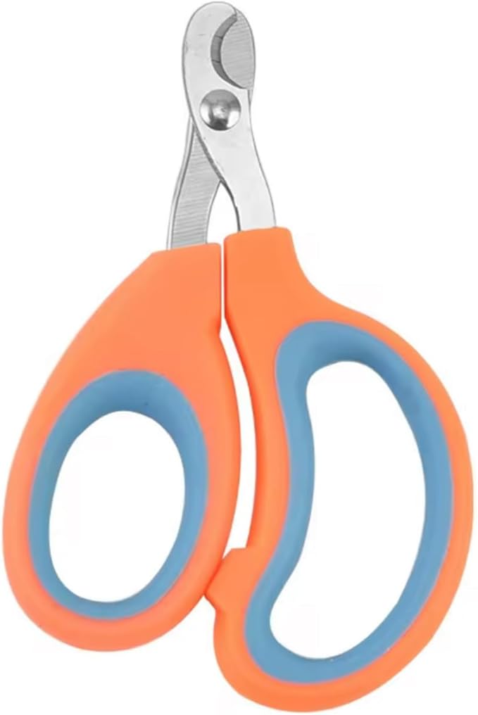 Professional Pet Nail Clippers with Ergonomic Grip, Black and Blue or Orange an Blue (Orang and Blue, One Size)