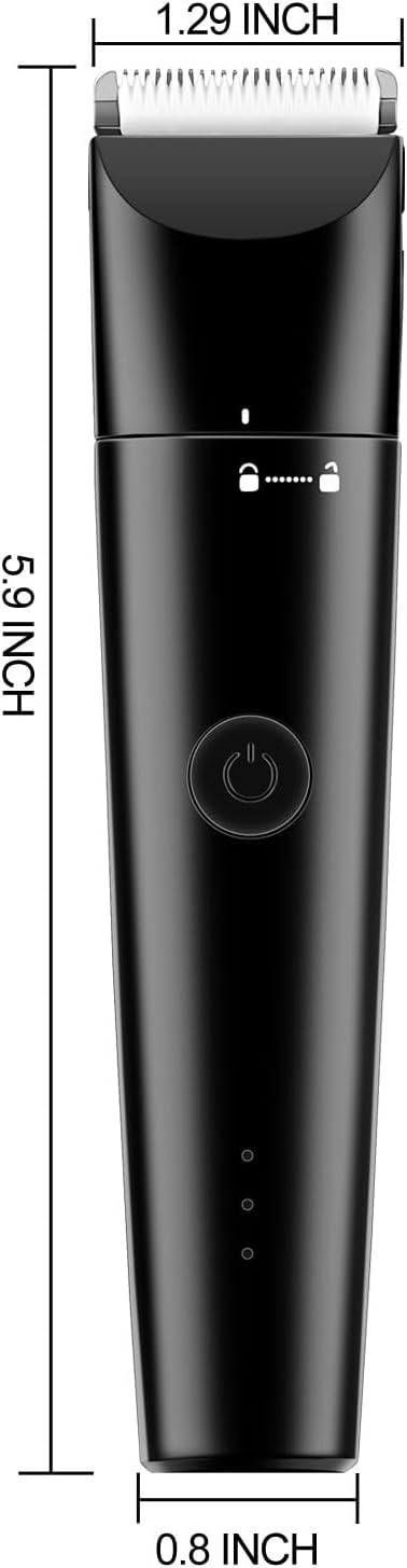 Vitoki Dog Grooming Clippers 4 in 1 Pet Grooming Kit,2-Speed Cordless Dog Clipper with Nail Grinder,USB-C Rechargeable Paw Trimmer for Small Pets, Dogs, Cats,Black