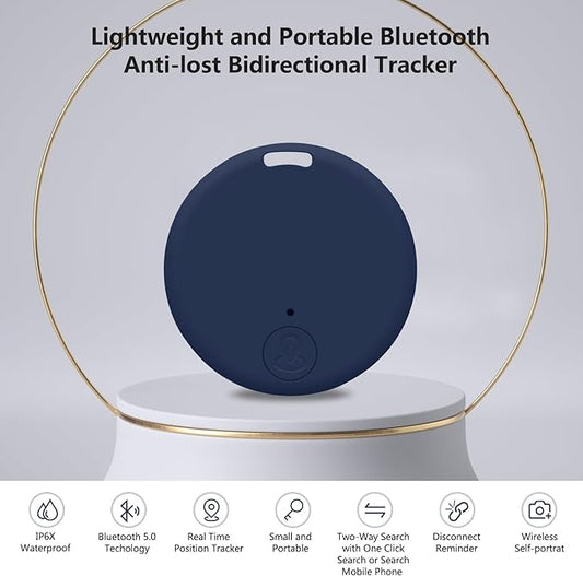 Aircawin GPS Tracker Case,Key Item Finder Locator,No Monthly Fee App for iOS/Android 2023 Latest,Portable Anti-Lost Bluetooth Mini Tag Item Tracker for Luggages/Kids/Pets/Phone/Wallet/Bag-1Pcs-Blue