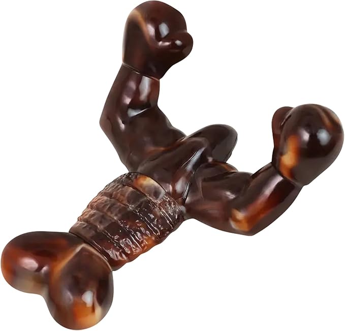 MOXIKIA Dog Chew Toys for Aggressive Chewers Almost Indestructible Dog Toys,Bacon Flavor,Tough Dog Bone Toys for Medium/Large Breed Dogs,Best Chew Toys to Keep Them Busy