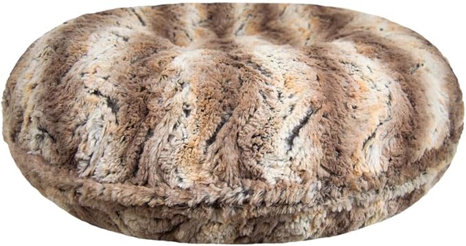 Bessie and Barnie - Luxury Extra Plush Faux Fur Bagel Pet/Dog Bed (Simba, X-S)