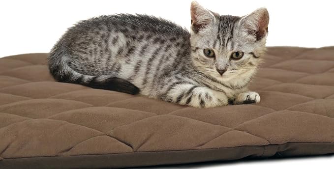 Petlife Flectabed Q Thermal Pet Bedding for Dog/Cat, 18 x 14-inch, Brown