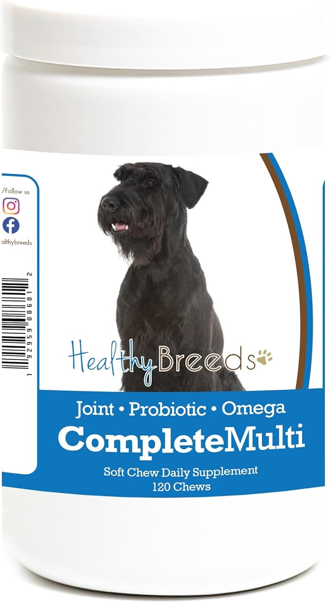 Healthy Breeds Giant Schnauzer All in One Multivitamin Soft Chew 120 Count