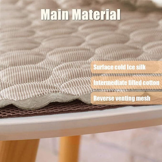 2026 Upgraded Washable Dog Cooling Mat Ice Silk Cooling Mat for Dogs Pet Self Cooling Pad Blanket Dog Cooling Pad (Q-Max>0.4) for Indoor & Outdoor Car Seats (Coffee, 40x28 in)