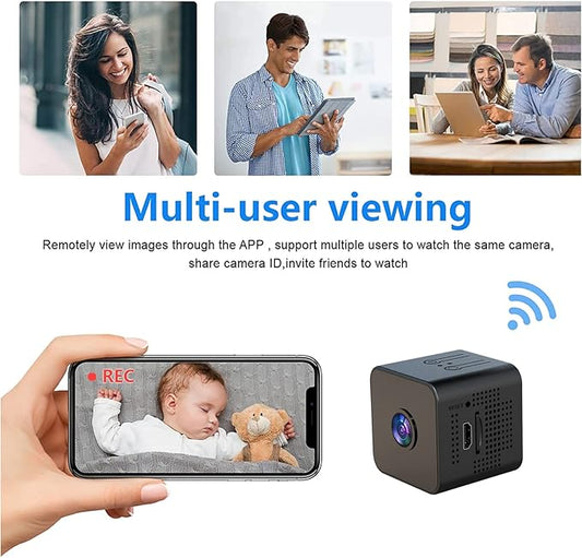 2K Hidden Cameras - Indoor Camer - Spy Cameras -Nanny Camera - WiFi Wireless Cam - HD Surveillance Cam - Home Camer for Pet/Baby - with Night Vision - -Motion Detection Surveillance Cameras