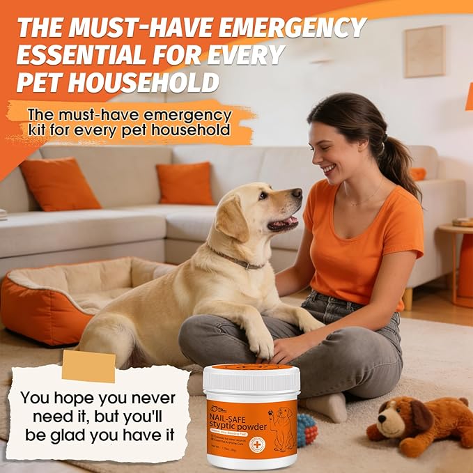 PAW PLANET Styptic Powder for Dogs and Cats, Fast Acting Pet Nail Blood Stopper, Professional Grooming Aid for Dog Nail Trimming & Clipping, 1.7oz (3packs)