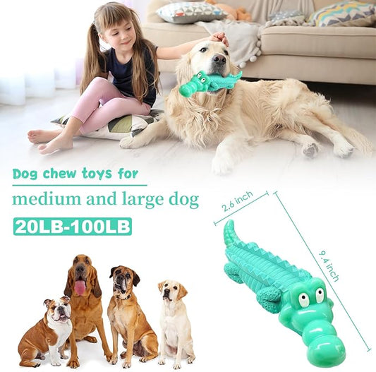 Fuufome Large Dog Chew Toys for Aggressive Chewers: Almost Indestructible Dog Toy to Keep Them Busy & Reduce Boredom-Gift Toys for Small Medium, Large Breed