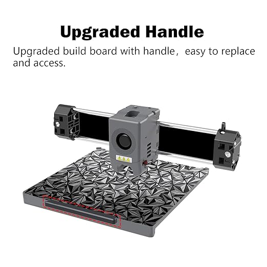 HzdaDeve Build Plate with Handle for Adventurer 5M/5M Pro/AD5X Double Sided Smooth PEO Board Steel Sheet Heated Bed PEI Platform Glue-Free Printing for FLASHFORGE 3D Printer (PEO+Debris)