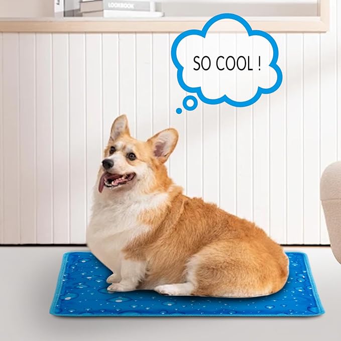 Dog Cooling Mat Water Injection Pet Cool Pads Dogs & Cats Pet Cooling Blanket for Outdoor Car Seats Beds