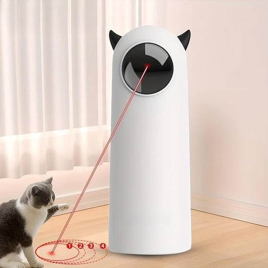 Interactive Automatic Cat Laser Toys for Indoor Cats – 4th Gen Rechargeable Laser Pointer with Real Random Motion | Self-Play Cat Enrichment Toys for Bored Adult Cats & Kittens