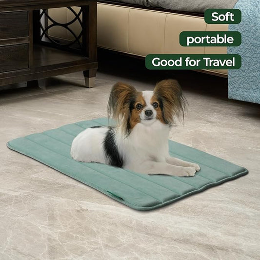 BALANCE Dog Crate Pad, Dog Foam Crate Mat Kennel Pad, Washable Water-Resistant Pet Bed Flat Dogs Cage Mat for Medium Dogs