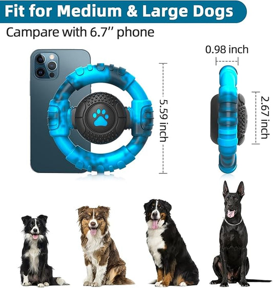 Pamlulu Tough Dog Toys for Aggressive Chewers, Indestructible Dog Toy for Large Dogs, Nylon Chew Toys for Medium Large Breed, Interactive Dog Toys to Keep Them Busy, Dog Birthday