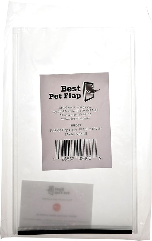 Best Pet Flap Large Replacement Dog Door Non PVC Flap Fits PetSafe PAC11-11039 - Measures 10 1/8" x 16 7/8" Longer Lasting, Most Energy Efficient, Less Shrinkage, BPA Free (Pack of 2)