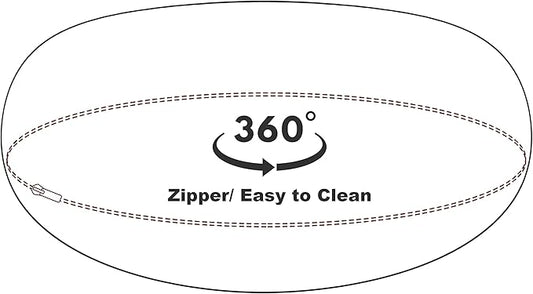 Bessie and Barnie - Luxury Extra Plush Faux Fur Bagel Pet/Dog Bed (Natural Beauty, X-S)