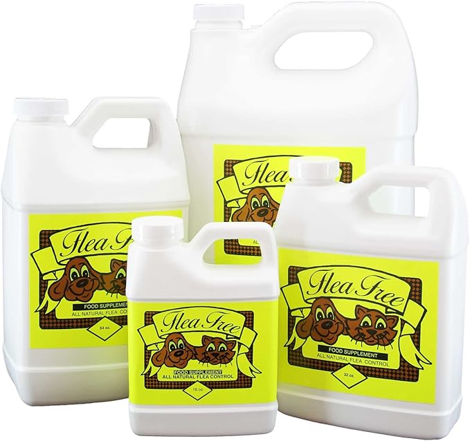 Flea-Free Pure Organic Food Supplement and Natural Pet Products , 16 Ounce