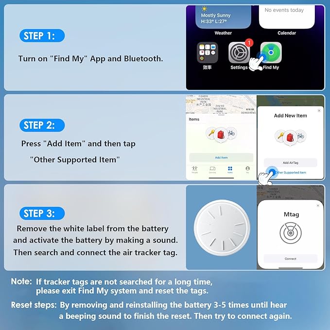 GPS Tracker for Vehicles,Real Time Car Tracker Work with Apple Find My(iOS Only),No Subscription Global Coverage Hidden Car Locator with Magnetic Case (Black,2PCS)