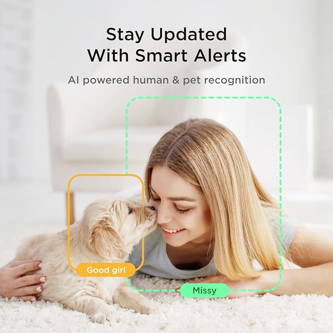 Petcube Pan-Tilt Cam 360° View The Pack of 2 Cameras – 1080p HD Dome Camera, WiFi Pet & Home Security, Complete 360° Surveillance, Night Vision, AI Alerts