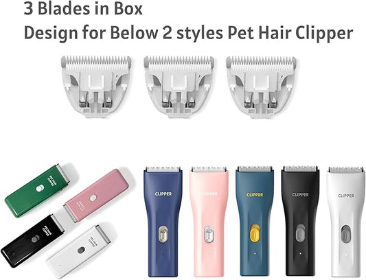 3-Packs Home Professional Pet Dog Cat Grooming Clipper Replacement Blades Only