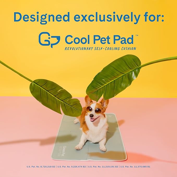 The Green Pet Shop Dog Cooling Mat Cover - Extra Small, Nude/Pink - Protect Your Cool Pet Pad from Dirt & Damage - Machine Washable