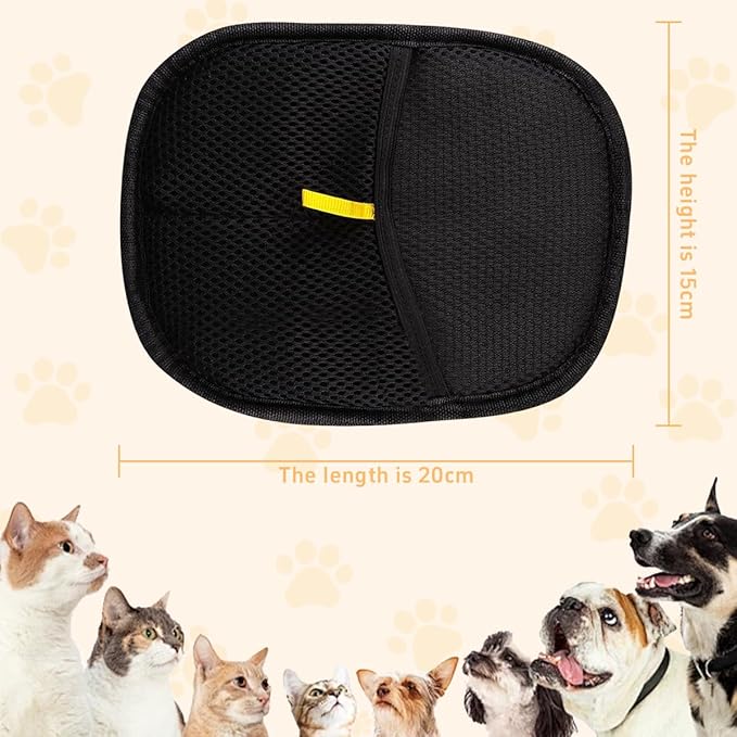 2PCS Pet Hair Removal Glove for Cats & Dogs, Electrostatic Pet Hair Removal Gloves, Reusable Hair Remover, Upgrade Efficient Grooming Gloves for Pet Hair for Clothing/Couch/Furniture/Carpet/Car Seat