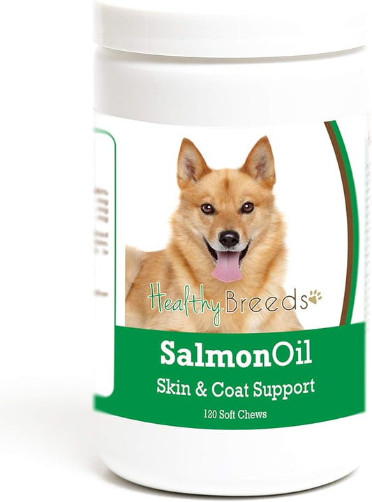 Healthy Breeds Finnish Spitz Salmon Oil Soft Chews 120 Count