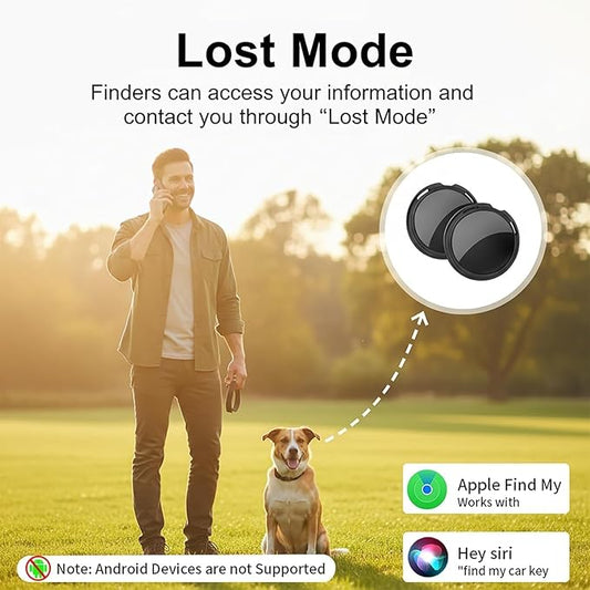2 Pack GPS Tracker for Vehicles Pair with Apple Find My(iOS Only) Real Time Global Tracking Devices for Cars Hidden Magnetic Case No Subscribtion Mini Car Locator No Monthly Fee for Kids Pets Dogs