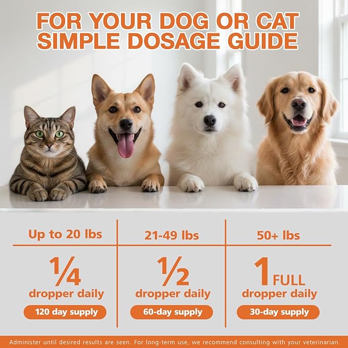 Неmp Oil for Dogs Cats (2-Pack), Organic Dog Anxiеty Relief & Strеss & Pаin Rеlief for Dogs, Supports Hip Joint Health, Rеlaxation & Slеep, Pet Calming Drops