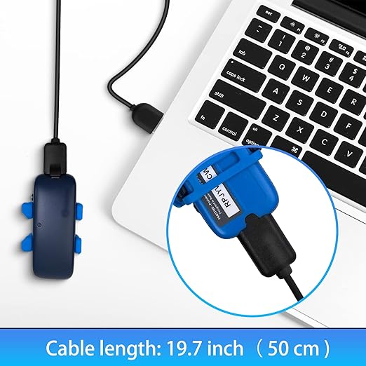 RUKUHOT Portable Wireless Magnetic Charger Cable Compatible with Tractive GPS Tracker, 1.65 Feet USB Charging Cord fit for Tractive GPS Pet Tracker for Dogs/Cats