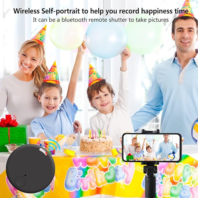 Aircawin Mini GPS Tracker, Key Item Finder Locator,No Monthly Fee App for iOS/Android 2023 Latest,Portable Anti-Lost Bluetooth Tag Item Tracker for Luggages/Kids/Pets/Phone/Wallet/Bag-2Pcs-Black+White