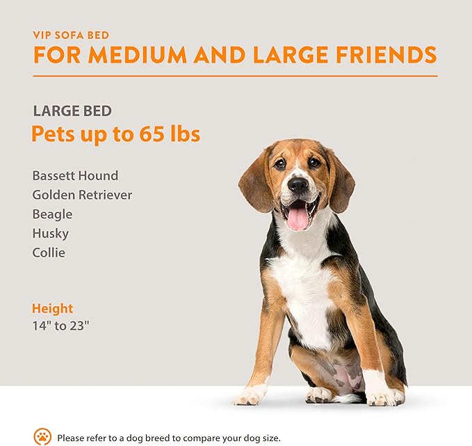 Moots VIP Pet Bed V2 (Charcoal, Large)