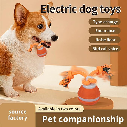 Interactive Dog Toys Dog Ball,Automatic Rolling and Bouncing Moving Dog Toy,Squeaky Rolling Balls with Flashing Light,USB Rechargeable Chew Toys for Puppy Small Dogs, Pet Ball to Keep Them Busy