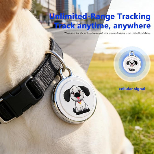 2026 GPS Tracker for Pet, No Monthly Fee & No SIM Card Needed | Real-Time Tracking for Dogs, Cats & Small Animals | Lightweight Design | Long Battery Life | Compatible with iPhone & Android