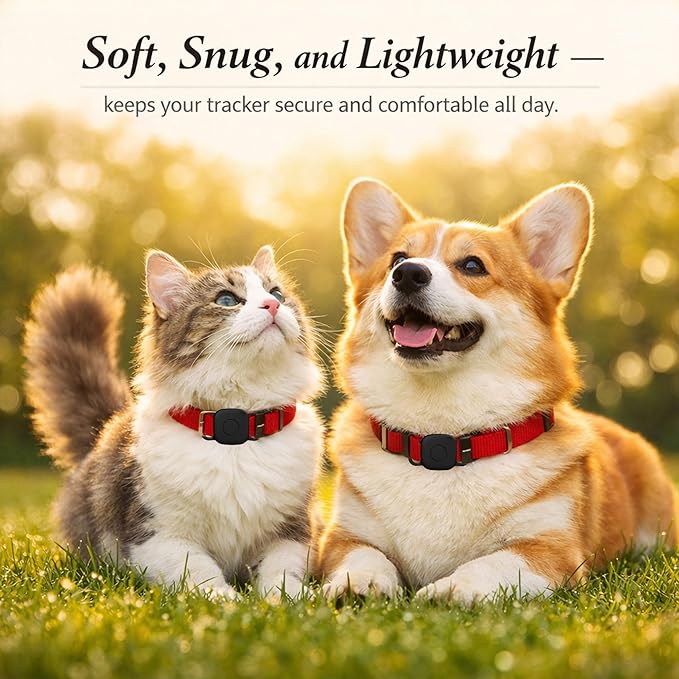 Waterproof Dog Collar Holder for Tile Life360 Mate 2024/2022 Tracker,2 Pack Anti Lost Soft Silicone Case for cat pet Necklace, Protective Cover Accessories for Tile Tracker Finder (Blue/Orange)