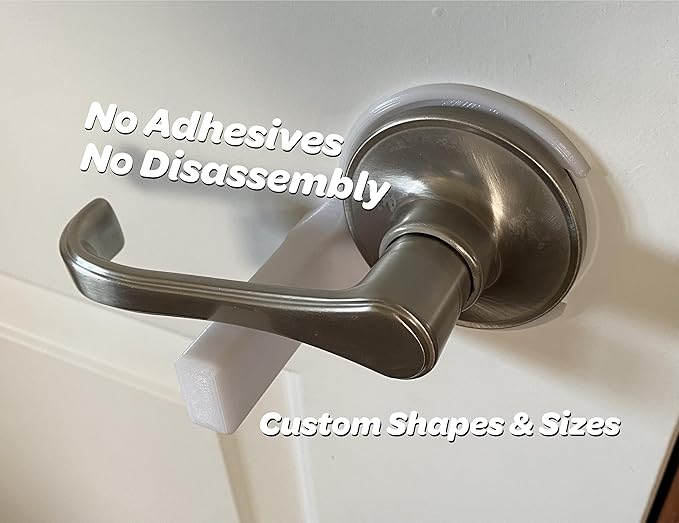 Pet Proof Door Lever Lock - No Adhesive Child Proof Door Lever Lock for Cats and Dogs (Customize)