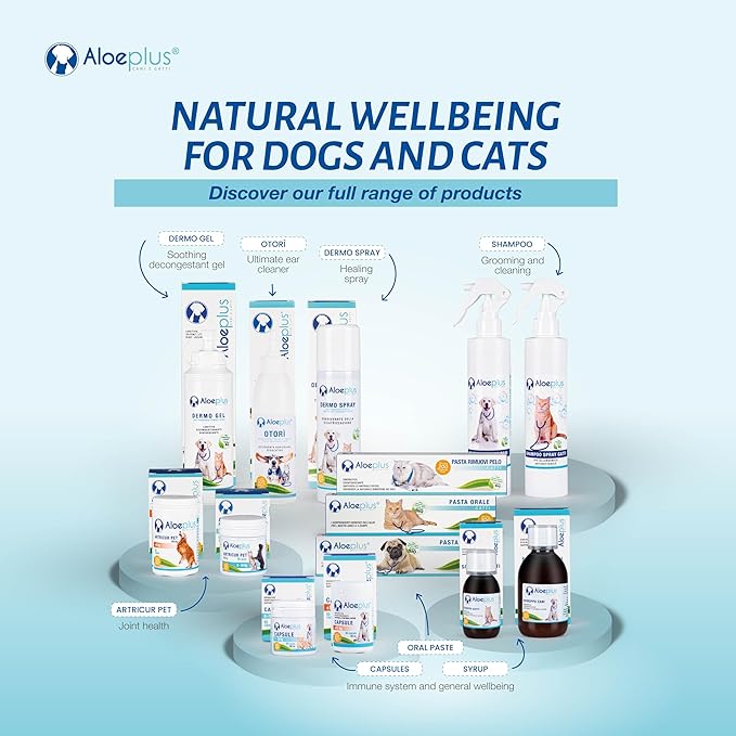 Cats & Dogs Capsules—an Energetic, detoxifying Supplement with Organic Aloe Arborescens. Supports Immunity for Puppies, Adult and Senior Pets, Helps Improve Appetite. 60 Capsules
