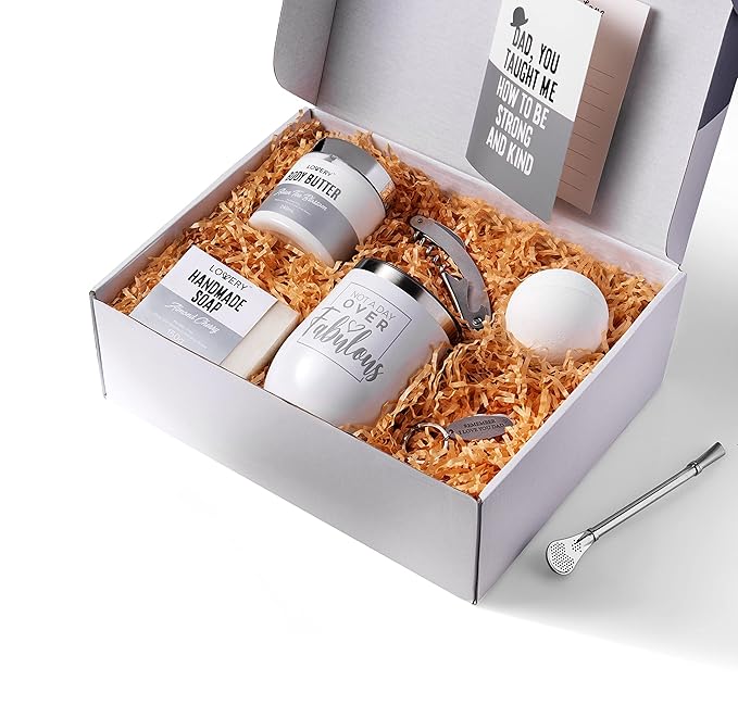 Gift for Dad, Personalized Gifts for Men, Birthday Funny Thank You Gifts for Him, Men, Husband, Father, Dad, Boss, Brother, Boyfriend, Uncle, Unique Spa Gift Set with w/ Tumbler, Self Care