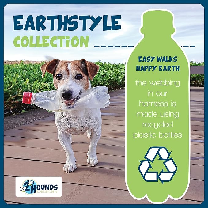 2 Hounds Design Freedom No Pull Dog Harness, Adjustable Harness and Leash Set, Easy Walking & Comfortable Control, Fits Small, Medium & Large Dogs, Solid Colors, Made in USA, 1" MD, Tan