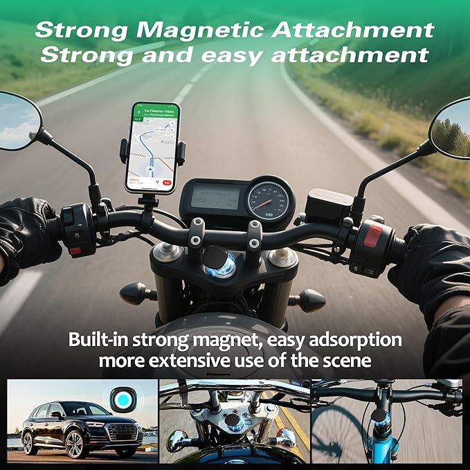 GPS Tracker for Vehicles.Mini Hidden Magnetic GPS Tracker for Vehicles - Full Global Coverage, No Subscription or SIM Card Required - Perfect for Cars, Assets, Pets, Kids, and Seniors!(Black Square)