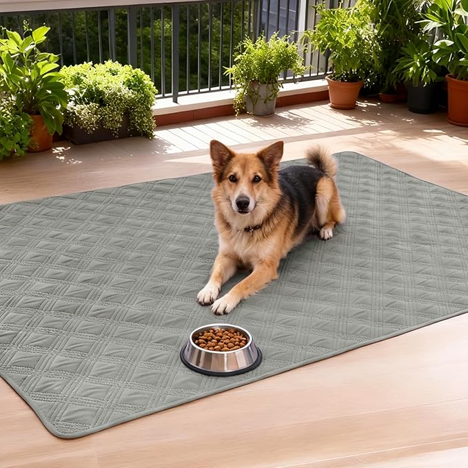 hyha Waterproof Dog Blanket, Reversible Pet Bed Blanket, Soft Sofa Couch Cover for Dogs Washable, Waterproof Pet Couch Covers for Sofa Puppy Cats Furniture Protector(82"x102", Grey/Light Grey)
