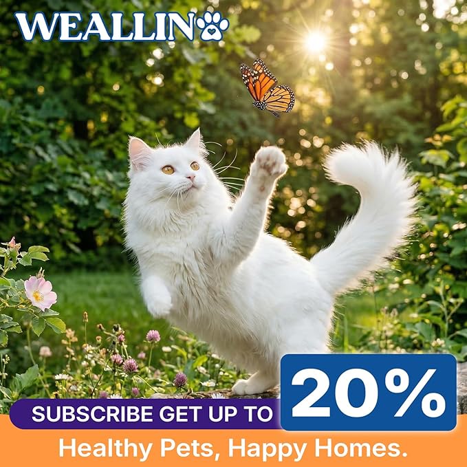 Taurine for Cats Vitamins Treats, 18 in 1 Cat Multivitamins Treats 500 Crunchy & Krill Chews Cat Vitamins with Taurine Supplements for Heart Vision Immune Digestion Skin & Coat Support for All Ages