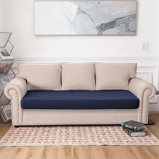 100% Waterproof Couch Cushion Covers, Replacement Sofa Cushion Covers, Stretch Individual Sofa Seat Cushion Slipcovers Furniture Protector for Kids Pets
