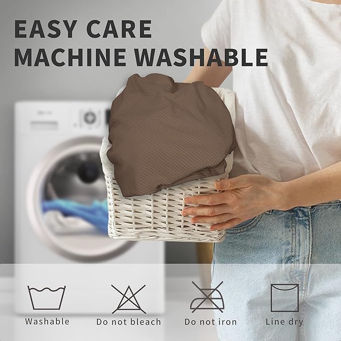Easy-Going 100% Dual Waterproof Recliner Sofa Cover, 8-Pieces Stretch Relining Couch Cover with Pocket, Jacquard 3 Seat Sofa Slipcover Leakproof Washable (Sofa, Brown)