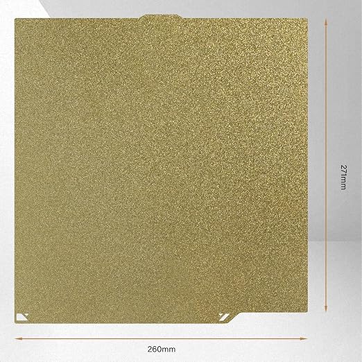 Textured PEI Build Plate for Centauri 260x271mm Double Sided Spring Steel Sheet Plate Upgrade Replacement Heated Bed Surface