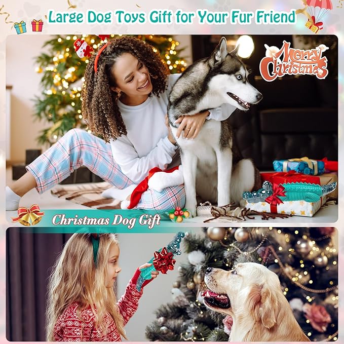 Jeefome Dog Toys for Aggressive Chewers - Tough,Indestructible Dog Chew Toys for Large, Medium,Small Breed to Keep Them Busy