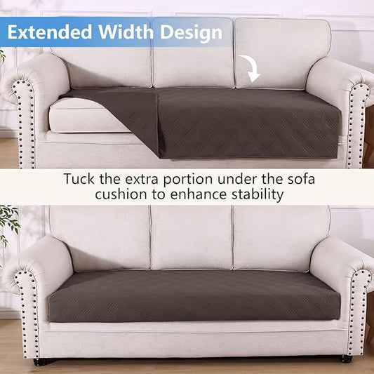 hyha Waterproof Dog Blanket, Reversible Pet Bed Blanket, Soft Sofa Couch Cover for Dogs Washable, Waterproof Pet Couch Covers for Sofa Puppy Cats Furniture Protector(40"x80", Chocolate/Chocolate)