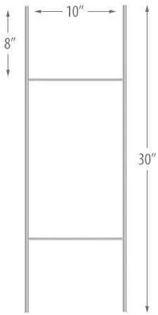 PET SUPPLEMENT POWDERS For Sale White Red Black Left Arrow 1 Single Sided 18x24 in Yard Road Sign w/Stand