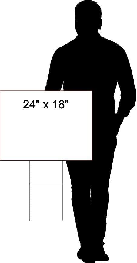 PET SUPPLEMENT POWDERS For Sale White Red Black Right Arrow 1 Single Sided 18x24 in Yard Road Sign w/Stand